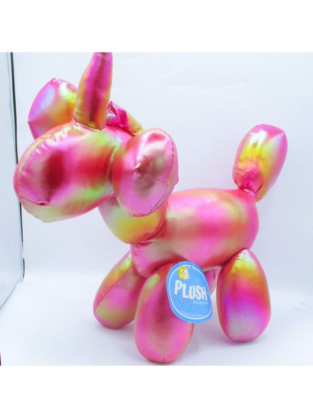 Rainbow Metallic Unicorn Plush Toy Iridescent Soft Stuffed Animal Kids Collector